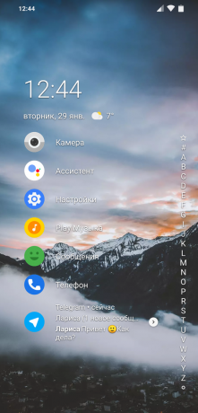 Launcher за Android Ниагара Launcher: нова нотификация се появява точно на вашия работен плот