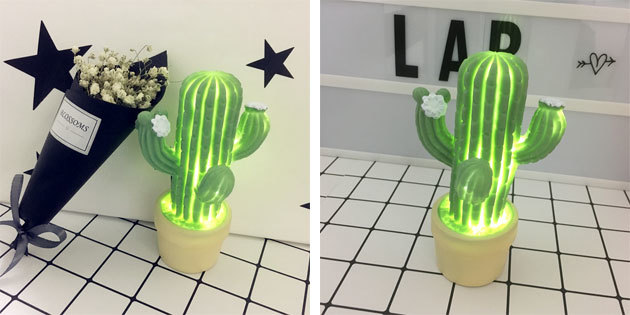 Лампата във формата на кактус