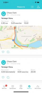 Мобилно приложение Преглед Runkeeper за iPhone