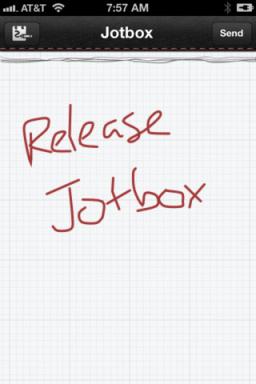 Jotbox - ви поставя в спешни бележки електронна поща