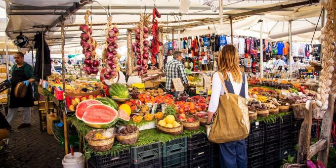 пътуване до Италия: Пазари