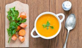 Супа-пюре с ряпа и моркови