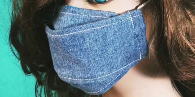 Как да шиете сгъваема медицинска маска с отвор за филтър и гъвкава вложка