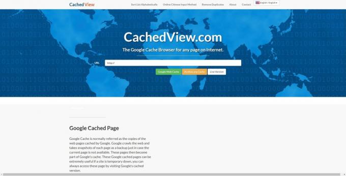 Изтрита страница: CachedView