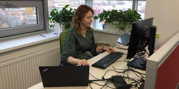 Workplace Нина Osovitskoy, експерт HR-брандиране HeadHunter