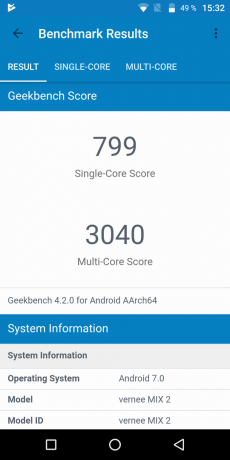 Vernee MIX 2: GeekBench