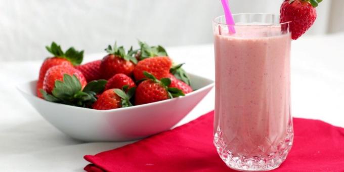 Рецепти с ягоди: Използваема млечен шейк с ягоди