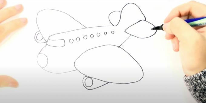 Как да нарисувате самолет: рисуване на самолет с маркер
