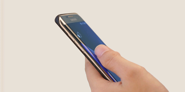 Неудобни контрол вашия смартфон с извит екран