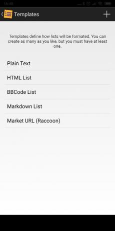 Android-приложения за резервиране: Списък на приложенията си