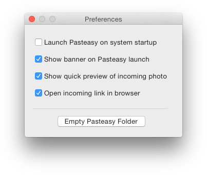 Pasteasy за OS X