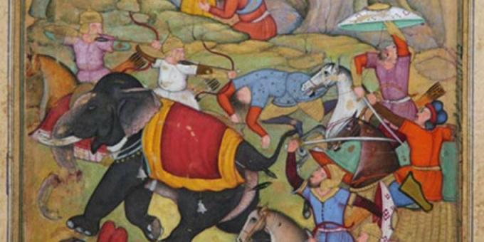 Тамерлан атакува армията на султана от Делхи