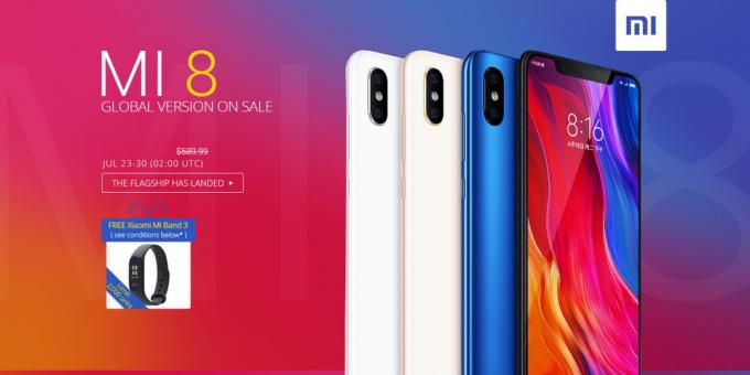 преглед Xiaomi Mi 8: Action