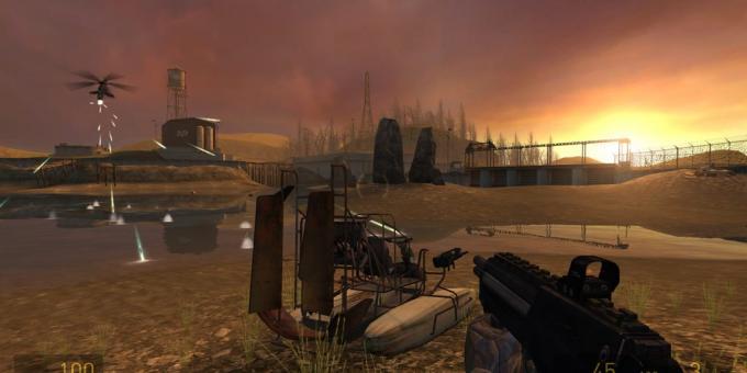 Shooter с парцела: Half-Life 2 (изпичане при залез слънце)