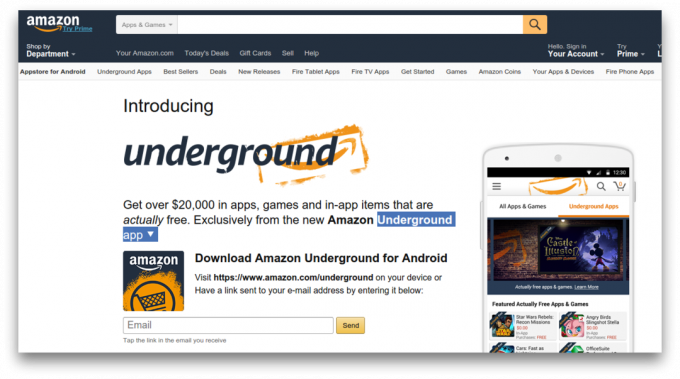 Amazon Underground приложение - на приложения за Android безплатно
