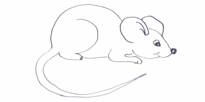 Как да нарисувате мишка или плъх по-трудно