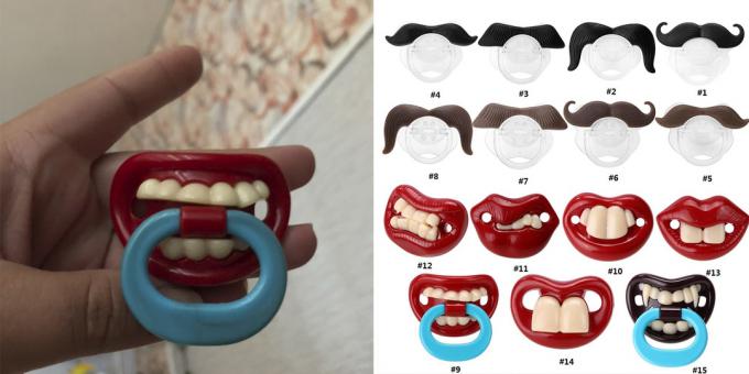 Биберона мустаците и зъбите
