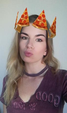 15 необичайни маски истории Instagram: пица