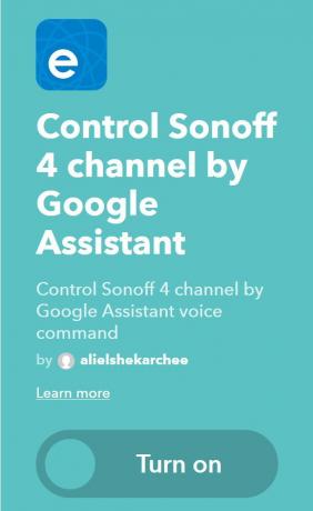 Интелигентен ключ Sonoff T1: интеграция с IFTTT