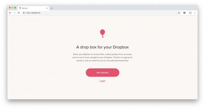 Начини за изтегляне на файлове в Dropbox: pagruzhayte файлове чрез Balloon.io