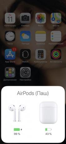 AirPods: куверт и слушалки