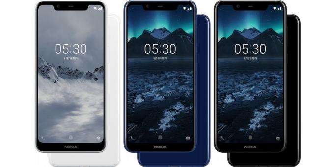 Nokia X5: възможности Три цветови