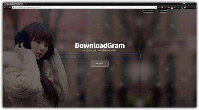 Как да изтеглите снимки от Instagram използване DownloadGram