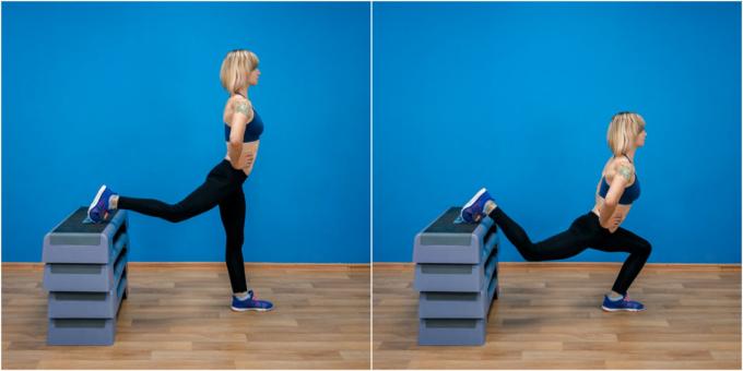 Как да отслабнете с 5 кг: Разделяне на клека на един крак