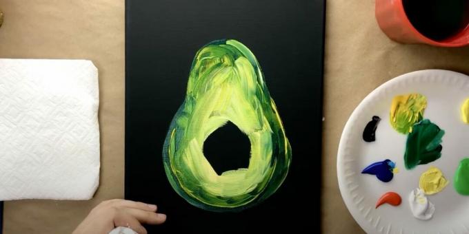 Как да нарисувате авокадо: нарисувайте плодовете
