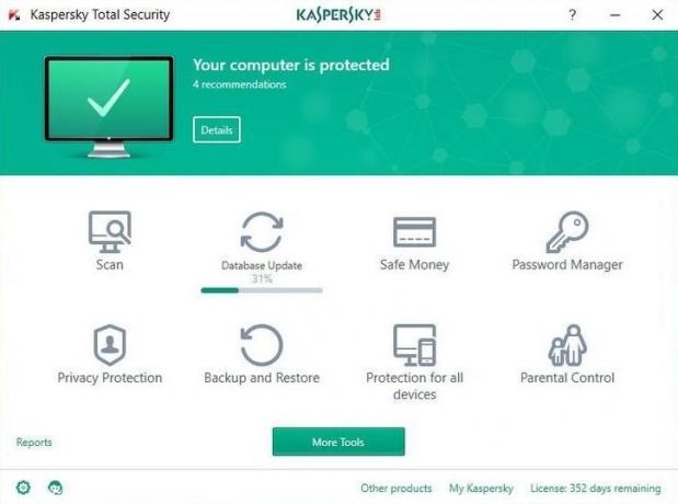 Anti-Virus за Windows 10: Kaspersky Total Security 2017