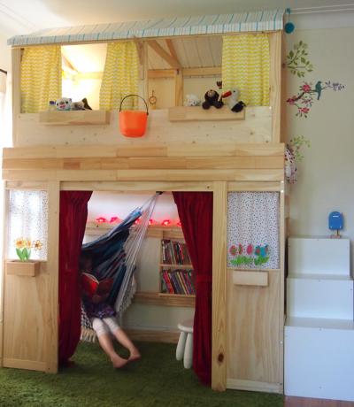 Как да си направим къща на две нива от детските легла